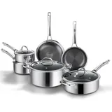 SNOWCLAD 10/14-Piece Thermal Hybrid Cookware Set